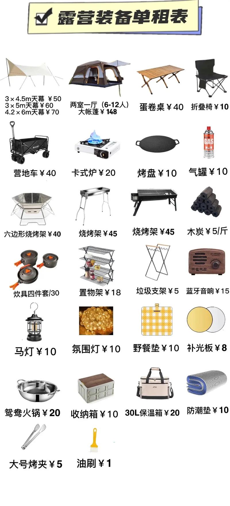 户外装备租赁